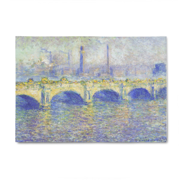 Custom Waterloo Bridge by Claude Monet 4' x 6' Patio Rug