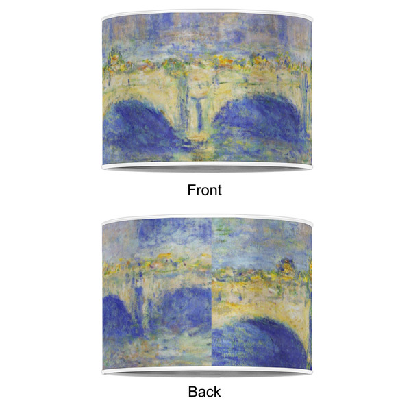 Waterloo Bridge by Claude Monet 8" Drum Lampshade - APPROVAL (Poly Film)