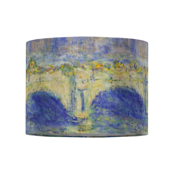 Waterloo Bridge by Claude Monet 8" Drum Lampshade - FRONT (Fabric)