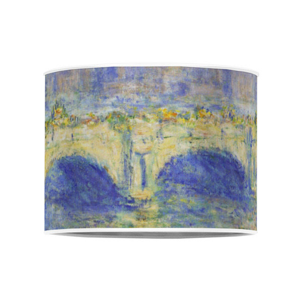Waterloo Bridge by Claude Monet 8" Drum Lampshade - FRONT (Poly Film)