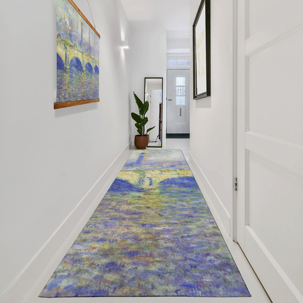 Waterloo Bridge by Claude Monet Area Rug Sizes - In Context (vertical)
