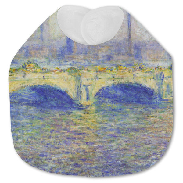 Custom Waterloo Bridge by Claude Monet Jersey Knit Baby Bib