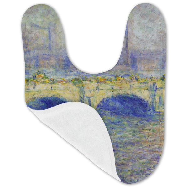 Waterloo Bridge by Claude Monet Baby Bib - AFT folded