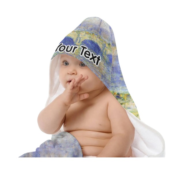 Waterloo Bridge by Claude Monet Baby Hooded Towel on Child