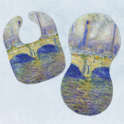 Waterloo Bridge by Claude Monet Baby Bib & Burp Set