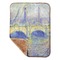 Waterloo Bridge by Claude Monet Baby Sherpa Blanket - Corner Showing Soft