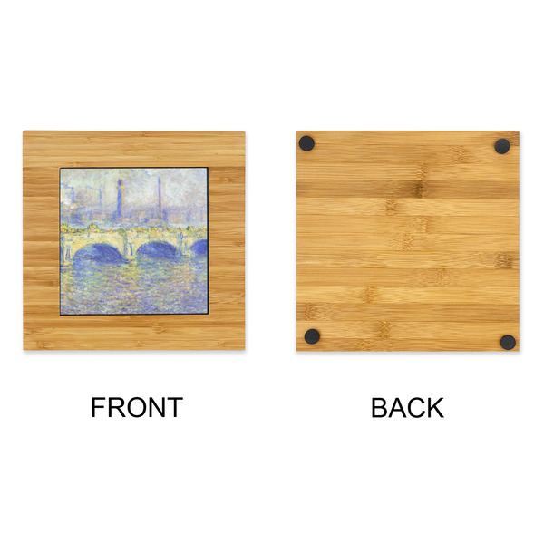 Waterloo Bridge by Claude Monet Bamboo Trivet with 6" Tile - APPROVAL