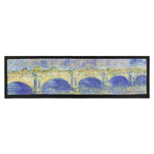Custom Waterloo Bridge by Claude Monet Bar Mat - Large