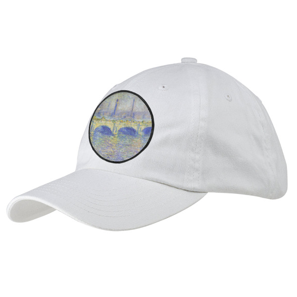 Custom Waterloo Bridge by Claude Monet Baseball Cap - White