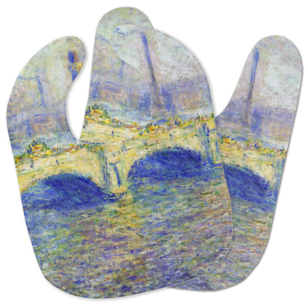Custom Waterloo Bridge by Claude Monet Baby Bib
