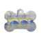 Waterloo Bridge by Claude Monet Bone Shaped Dog ID Tag - Small