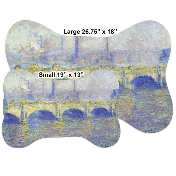 Waterloo Bridge by Claude Monet Bone Shaped Mat Comparison