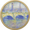 Waterloo Bridge by Claude Monet Cabinet Knob - Gold - Front