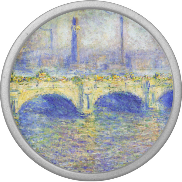Waterloo Bridge by Claude Monet Cabinet Knob - Nickel - Front