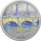 Waterloo Bridge by Claude Monet Cabinet Knob - Nickel - Front
