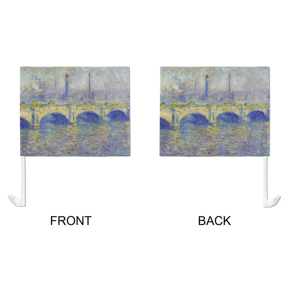 Waterloo Bridge by Claude Monet Car Flag - Large - APPROVAL
