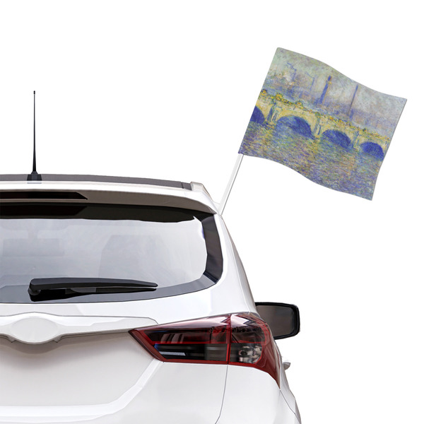 Waterloo Bridge by Claude Monet Car Flag - Large - LIFESTYLE