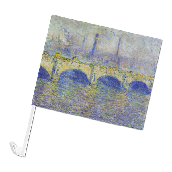 Custom Waterloo Bridge by Claude Monet Car Flag - Large