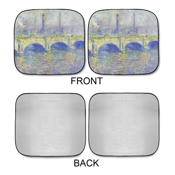 Waterloo Bridge by Claude Monet Car Sun Shades - APPROVAL