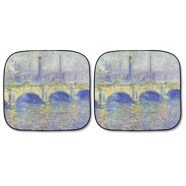 Waterloo Bridge by Claude Monet Car Sun Shades - FRONT