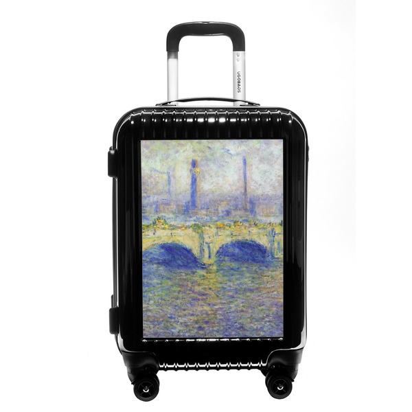 Custom Waterloo Bridge by Claude Monet Carry On Hard Shell Suitcase