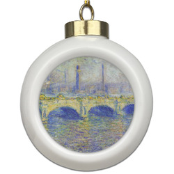 Waterloo Bridge by Claude Monet Ceramic Ball Ornament