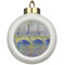 Waterloo Bridge by Claude Monet Ceramic Ball Ornament