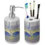 Waterloo Bridge by Claude Monet Ceramic Bathroom Accessories Set