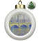 Waterloo Bridge by Claude Monet Ceramic Ball Ornament - Christmas Tree