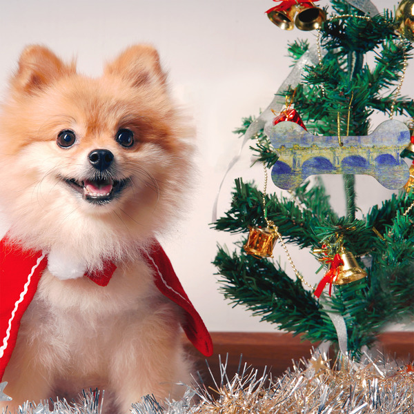 Waterloo Bridge by Claude Monet Ceramic Flat Ornament - Bone (LIFESTYLE)