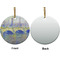 Waterloo Bridge by Claude Monet Ceramic Flat Ornament - Circle Front & Back (APPROVAL)