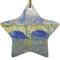 Waterloo Bridge by Claude Monet Star Ceramic Ornament