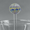 Waterloo Bridge by Claude Monet 5.5" Round Plastic Stir Sticks - Clear