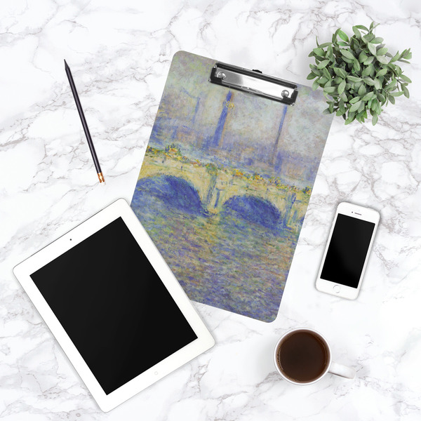 Waterloo Bridge by Claude Monet Clipboard - Lifestyle Photo