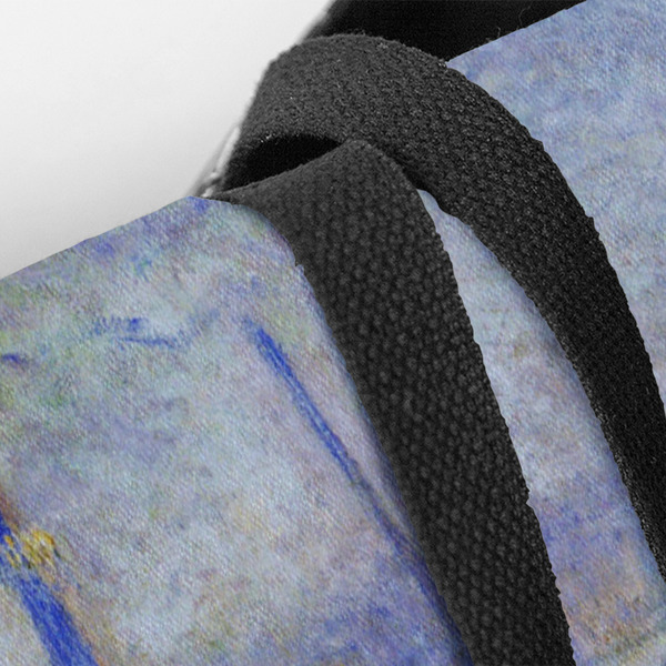 Waterloo Bridge by Claude Monet Closeup of Tote w/Black Handles