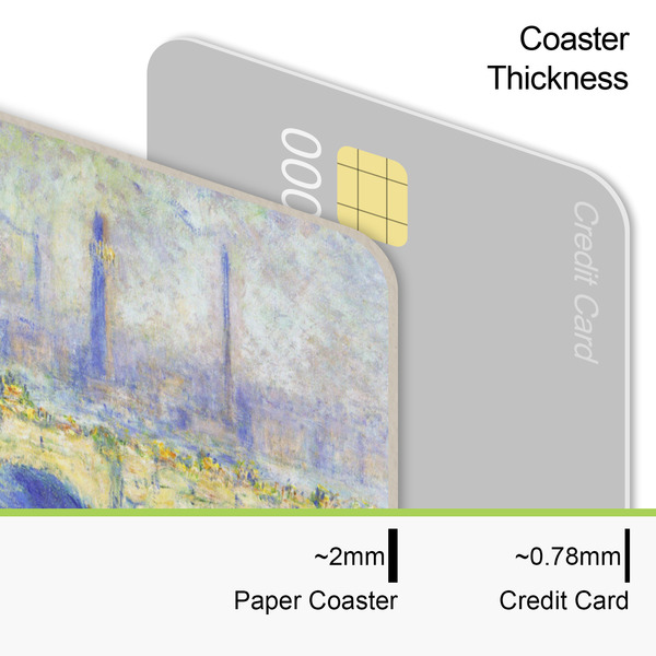 Waterloo Bridge by Claude Monet Coaster Thickness