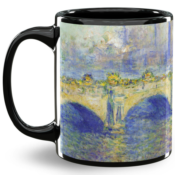 Custom Waterloo Bridge by Claude Monet 11 Oz Coffee Mug - Black