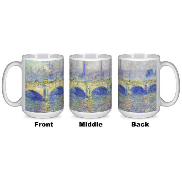 Waterloo Bridge by Claude Monet Coffee Mug - 15 oz - White APPROVAL