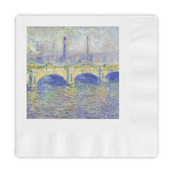 Waterloo Bridge by Claude Monet Embossed Decorative Napkins