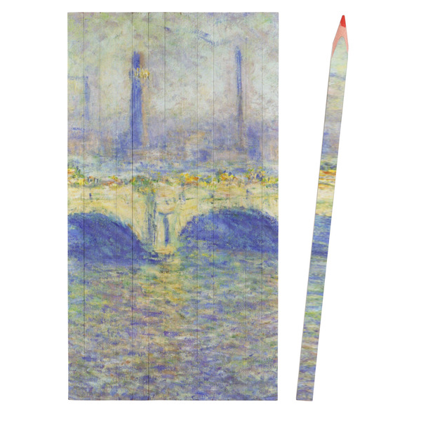 Waterloo Bridge by Claude Monet Colored Pencils - Front View