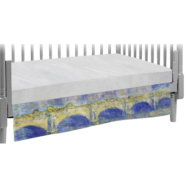Custom Waterloo Bridge by Claude Monet Crib Skirt