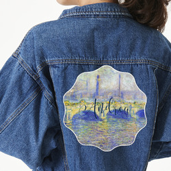Waterloo Bridge by Claude Monet Twill Iron On Patch - Custom Shape - 3XL