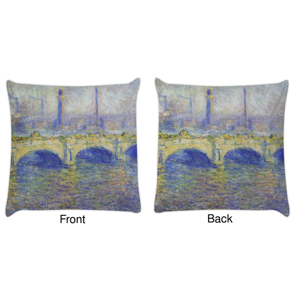 Waterloo Bridge by Claude Monet Decorative Pillow Case - Approval