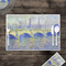 Waterloo Bridge by Claude Monet Disposable Paper Placemat - In Context