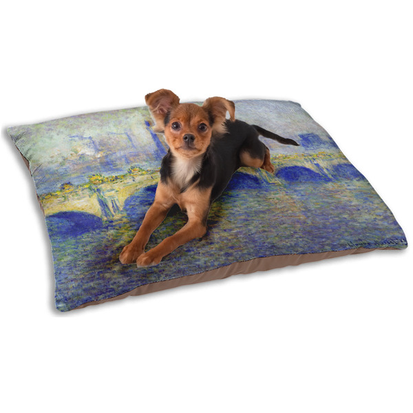 Waterloo Bridge by Claude Monet Dog Bed - Small LIFESTYLE