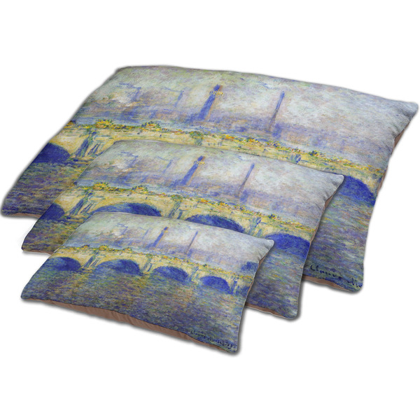 Waterloo Bridge by Claude Monet Dog Beds - MAIN (sm, med, lrg)