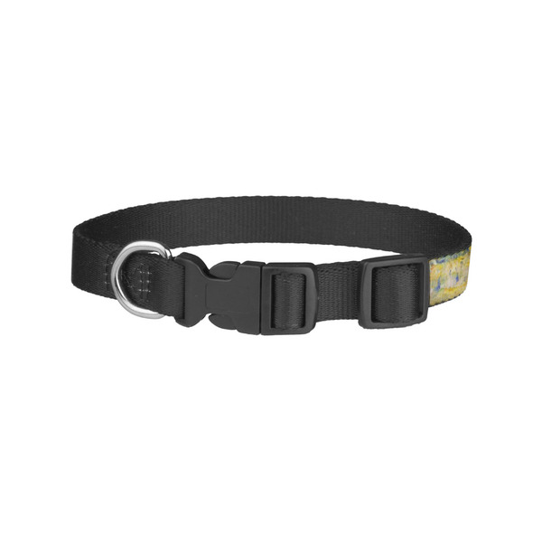Waterloo Bridge by Claude Monet Dog Collar - Small - Back
