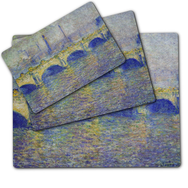 Waterloo Bridge by Claude Monet Dog Food Mat - MAIN (sm, med, lrg)
