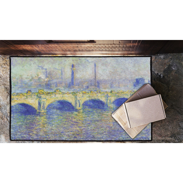 Waterloo Bridge by Claude Monet Door Mat - LIFESTYLE (Lrg)