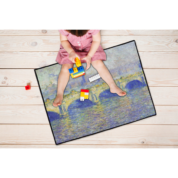 Waterloo Bridge by Claude Monet Door Mats - LIFESTYLE kid